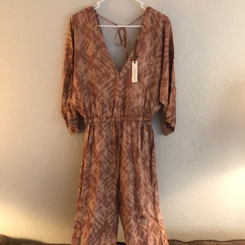 NEW Light Orange/Clay Jumpsuit
